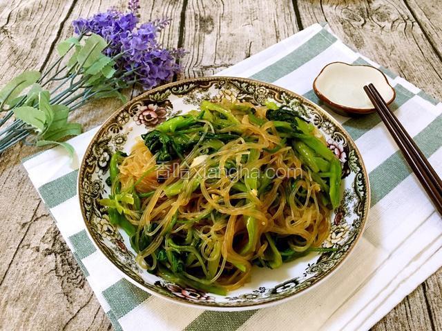 椒油菠菜拌粉丝