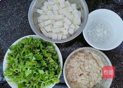 荠菜豆腐汤的做法图解3