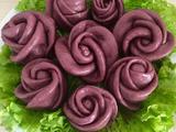 紫薯玫瑰花馒头的做法[图]