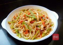 香芹炒米粉的做法图解9