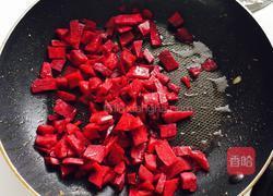  甜菜炒饭/留住春天的颜色的做法图解4