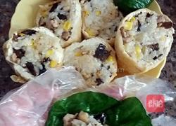 糯米酿豆腐菜包的做法图解5
