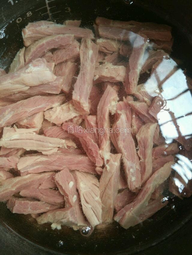 牛肉切条