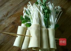 干豆腐卷金针菇的做法图解5
