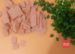 火腿韭菜鸡蛋饼。的做法图解3