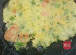 火腿韭菜鸡蛋饼。的做法图解5