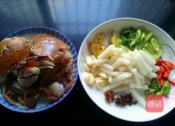 香辣蟹炒年糕的做法图解1