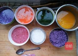 七色彩虹糯米饭的做法图解1