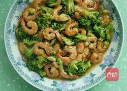 虾仁炒西兰花的做法图解4