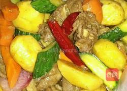 土豆炖鹅肉的做法图解8