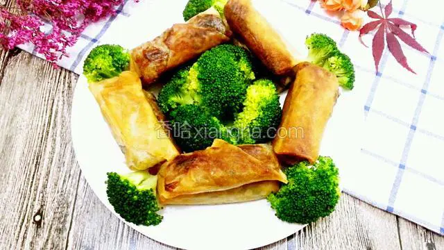 装盆，西兰花过了下水