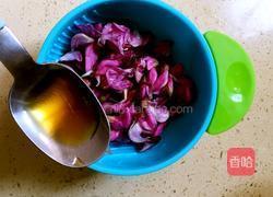 凉拌紫槐花的做法图解3