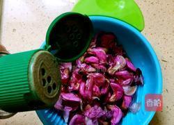 凉拌紫槐花的做法图解4