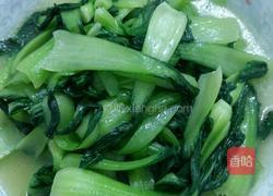 炒小白菜的做法图解4