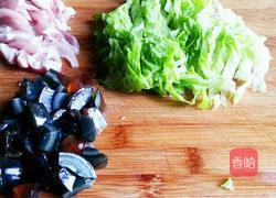 皮蛋瘦肉粥的做法图解2