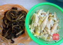 春笋炒咸菜的做法图解1