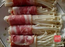 培根金針菇卷的做法图解5