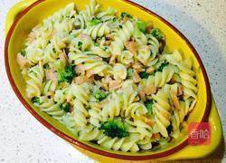 泛舟爱情海——西兰花蓉奶酪焗意面的做法图解6