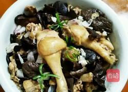 冬菇木耳蒸鲜鸡的做法图解4