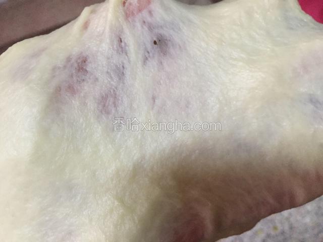 一共揉了半小时，这是揉出的膜，我搞不来手套膜