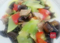 莴笋木耳炒肉片的做法图解9