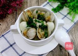 蛤蜊鹌鹑蛋豆腐羹的做法图解13
