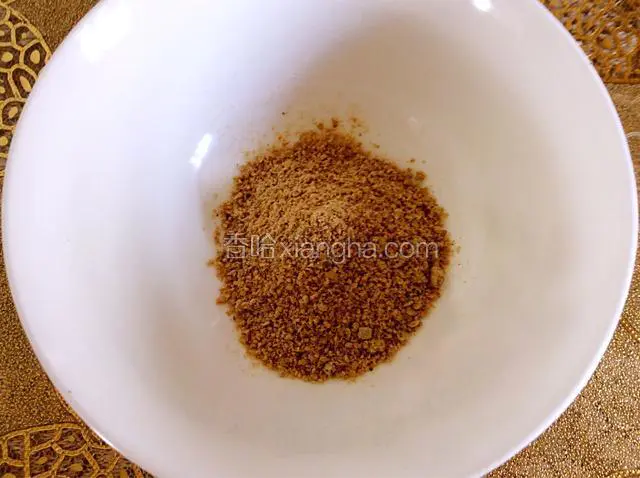 准备好豆粉