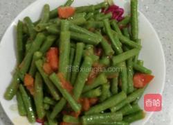 番茄炒缸豆的做法图解4