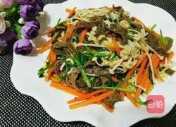 爆炒百叶金针菇的做法图解9