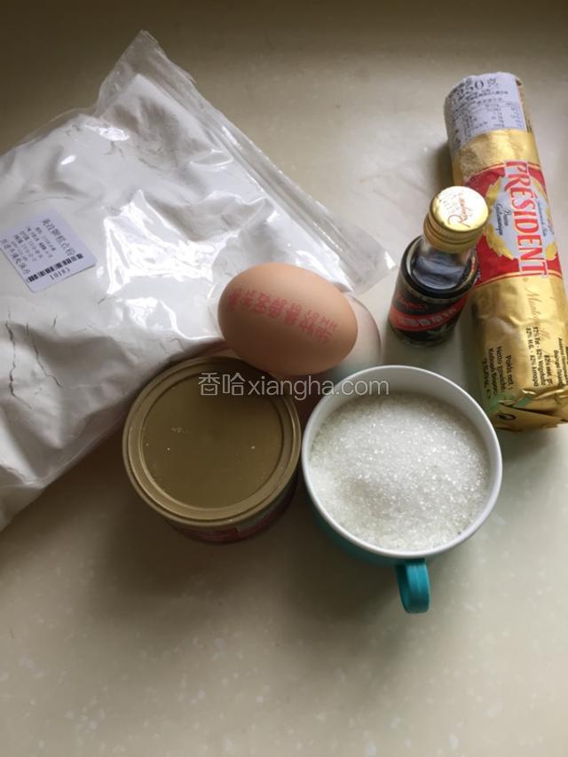 准备所需要的食材。