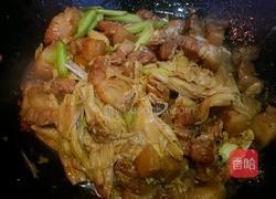 五花肉烧腐竹的做法图解8