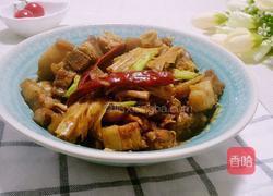 五花肉烧腐竹的做法图解9
