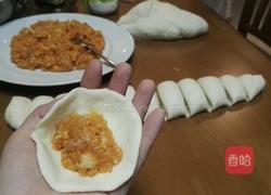 肉包 花卷 麦穗花包的做法图解2