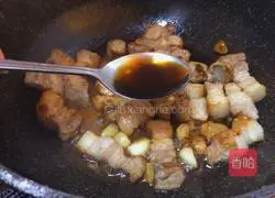 Illustration of how to cook pork with spring bamboo shoots 10