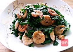 韭菜炒虾的做法图解4