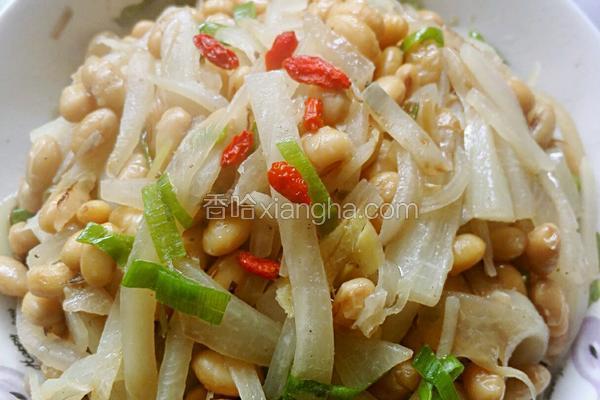 白萝卜丝炒黄豆