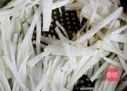 白萝卜丝炒黄豆的做法图解5