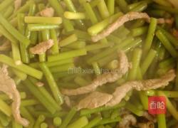 蒜苔炒肉丝的做法图解6