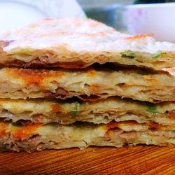 千层香葱牛肉饼