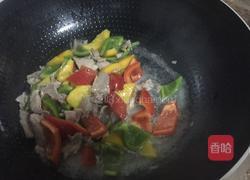 彩椒肉片的做法图解4