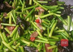 蒜台肉片的做法图解4