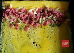 芝士火腿玉子烧的做法图解4