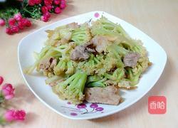 菜花炒肉的做法图解9