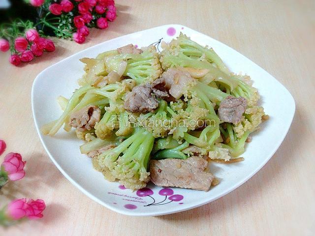 菜花炒肉