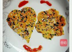 胡萝卜韭菜鸡蛋饼的做法图解5