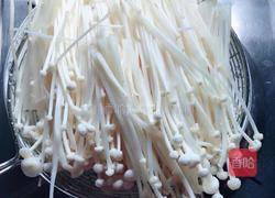 白灼金针菇的做法图解4