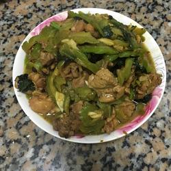 苦瓜炒鸭的做法[图]
