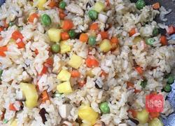 五彩菠萝饭的做法图解9