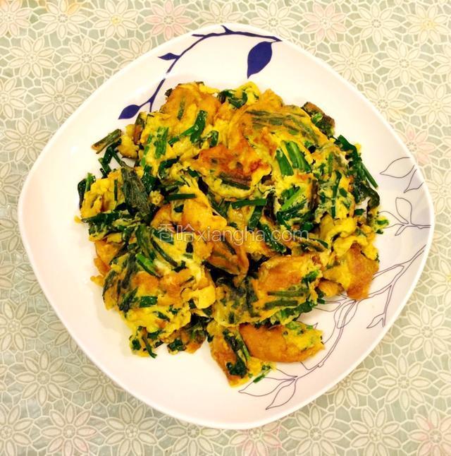 农家土韭菜炒土鸡蛋