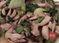 青菜炒香菇的做法图解1